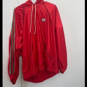 Mens Red Jersey Sweatshirt